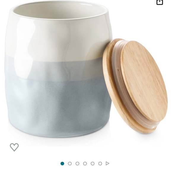 DOWAN Kitchen Canister for Countertop, Ceramic Food Storage Jar 27 Fl Oz  (New) - Picture 4 of 10